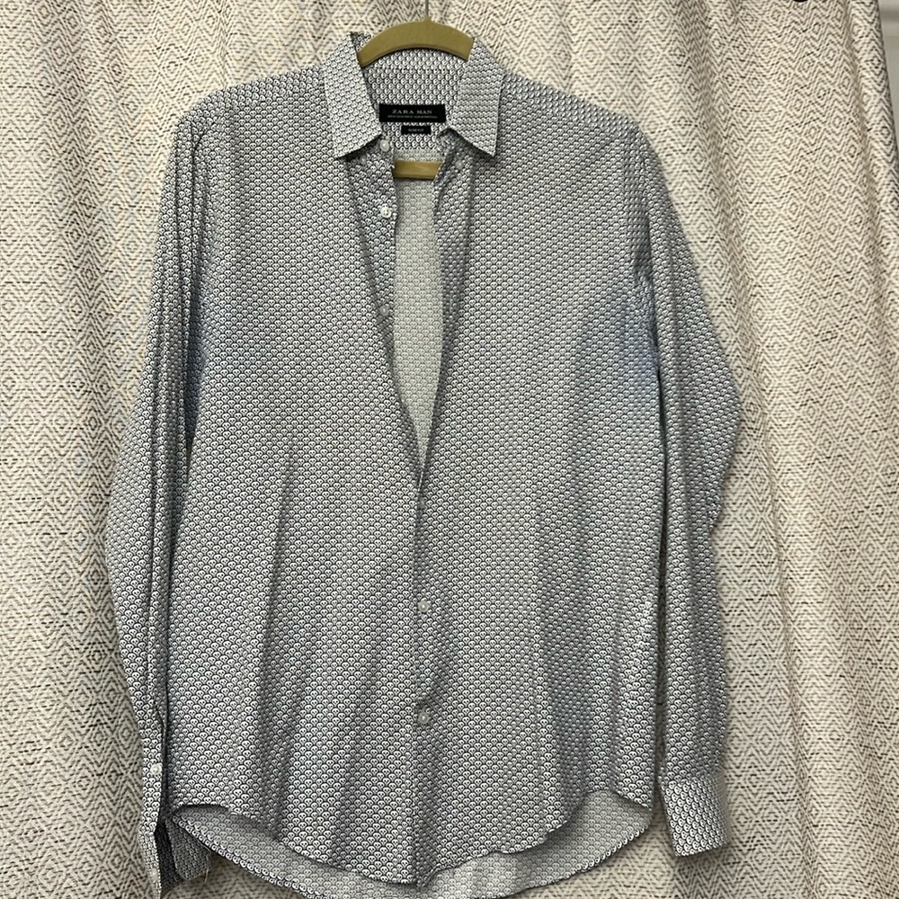 Zara mini skulls shirt, size medium, slim fit